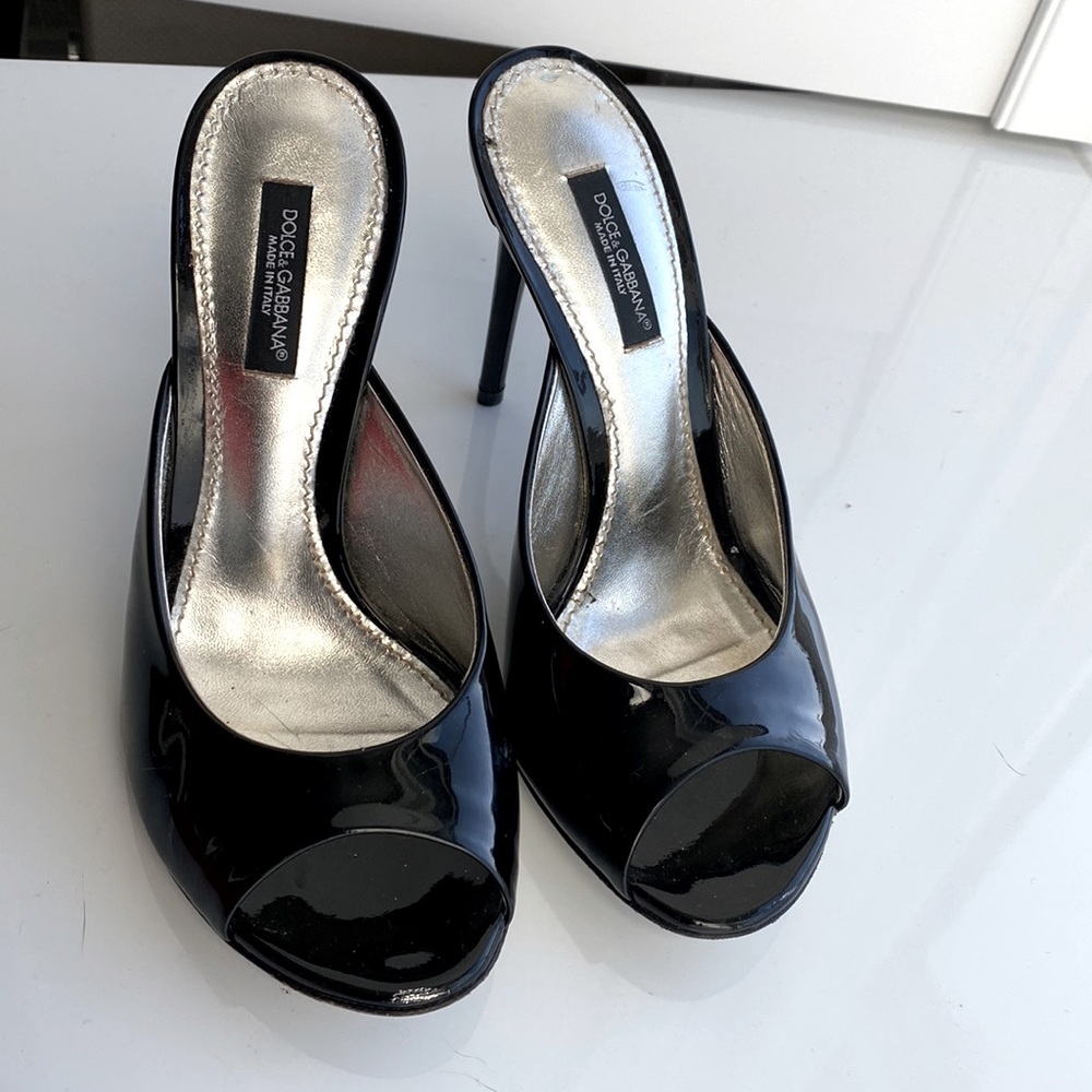 Dolce & Gabbana authentic patent leather heels. Used once for house dinner party